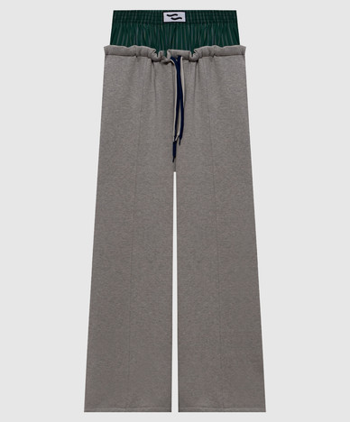 Puff grey melange insulated track pants