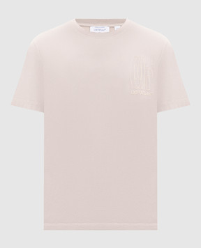 Off-White Outline Double Arrow Beige T-Shirt 44MAA027S26J003