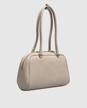 Christian Villa Gray leather tote bag 06632
