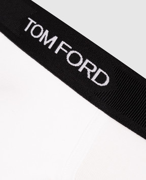 Tom Ford White briefs with logo T4LC11040