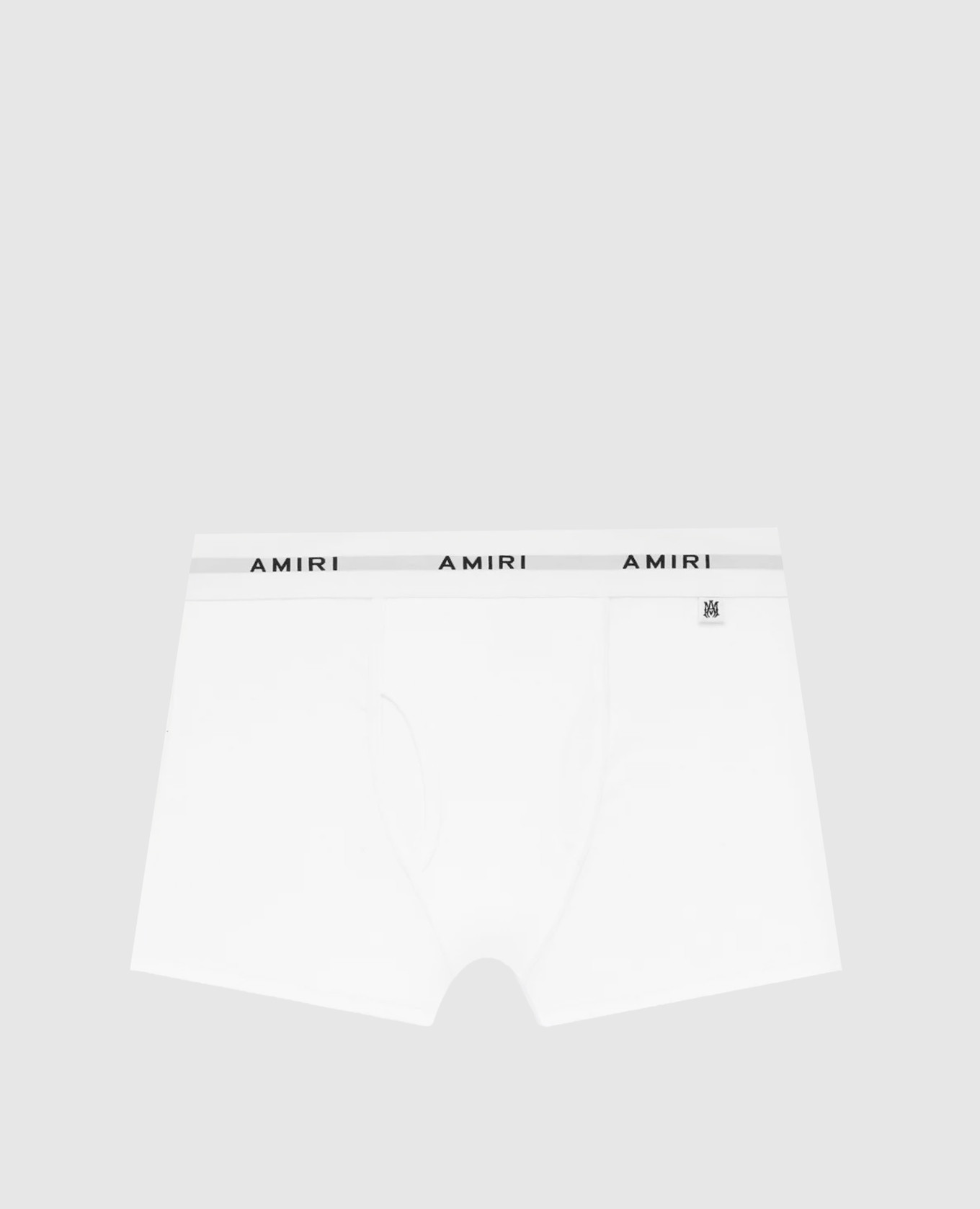 Set of white boxer briefs with logo pattern