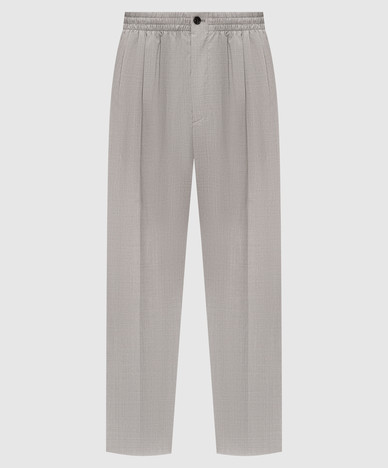 Gray wool pants