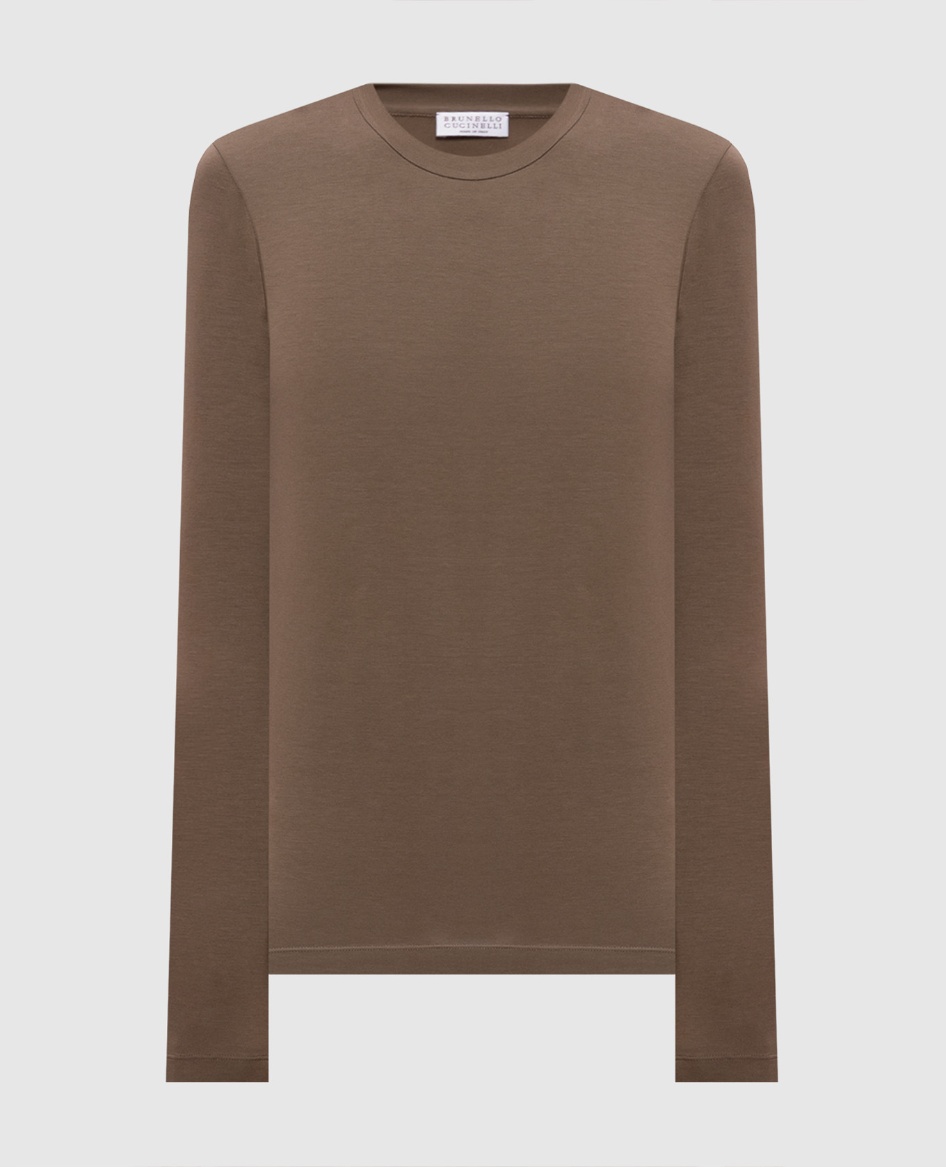 Brown long sleeve with monil chain