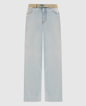SSHEENA JUSTO blue jeans with emblem 26SSJUSTODS26002