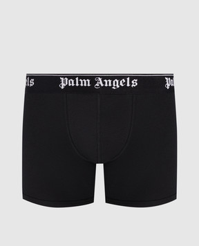 Palm Angels Set of black trunks with logo PLA1UMWTR04TR