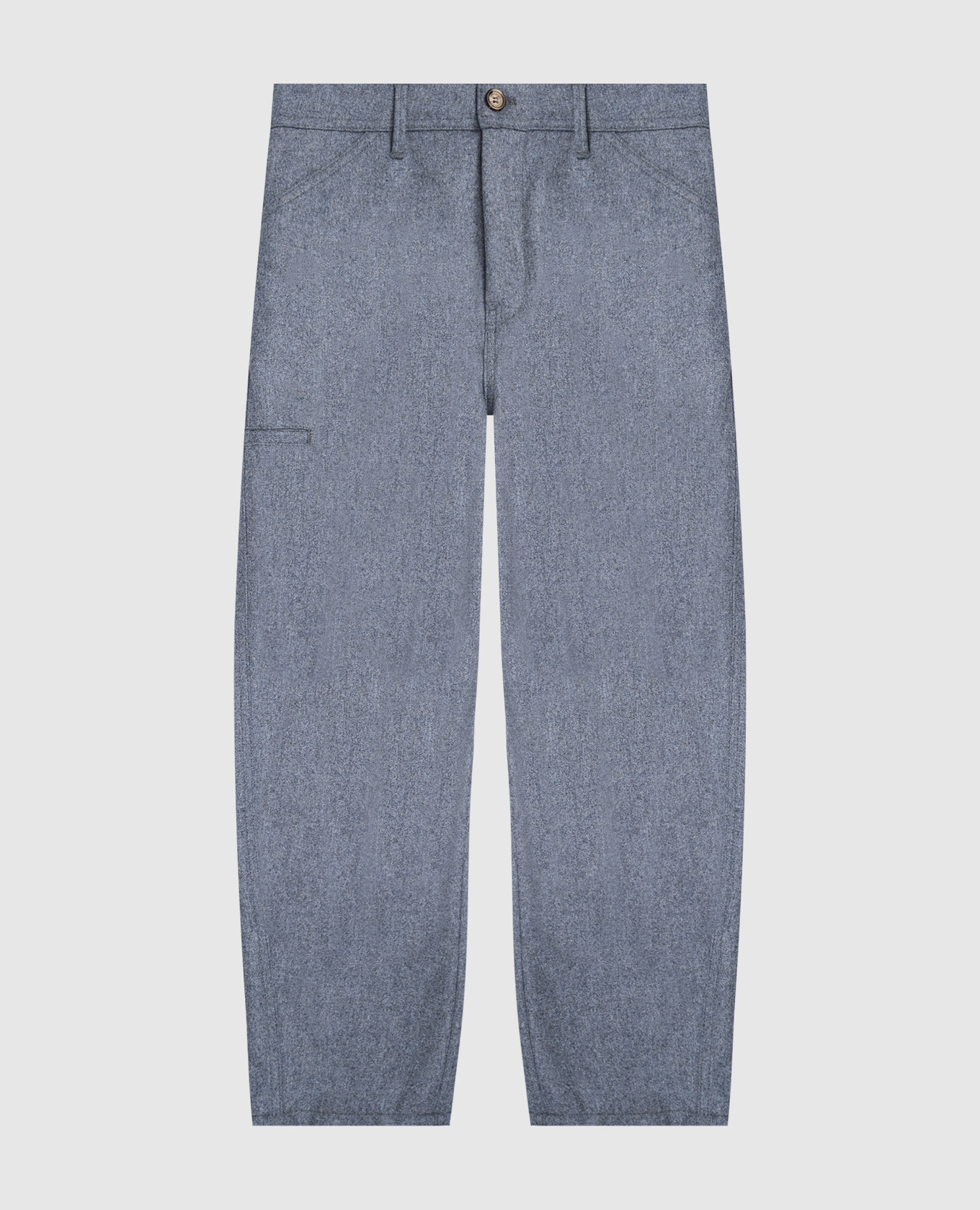 

Children's blue wool pants Brunello Cucinelli, Navy blue