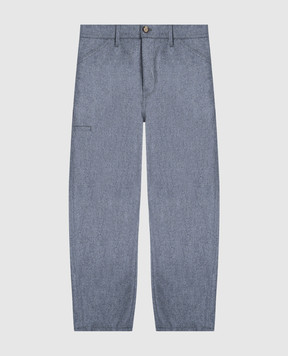 Brunello Cucinelli Children's blue wool pants B038PP118C