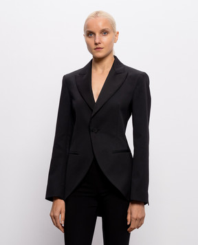 Max & Co Black TENNIS jacket with wool MCLTENNIS