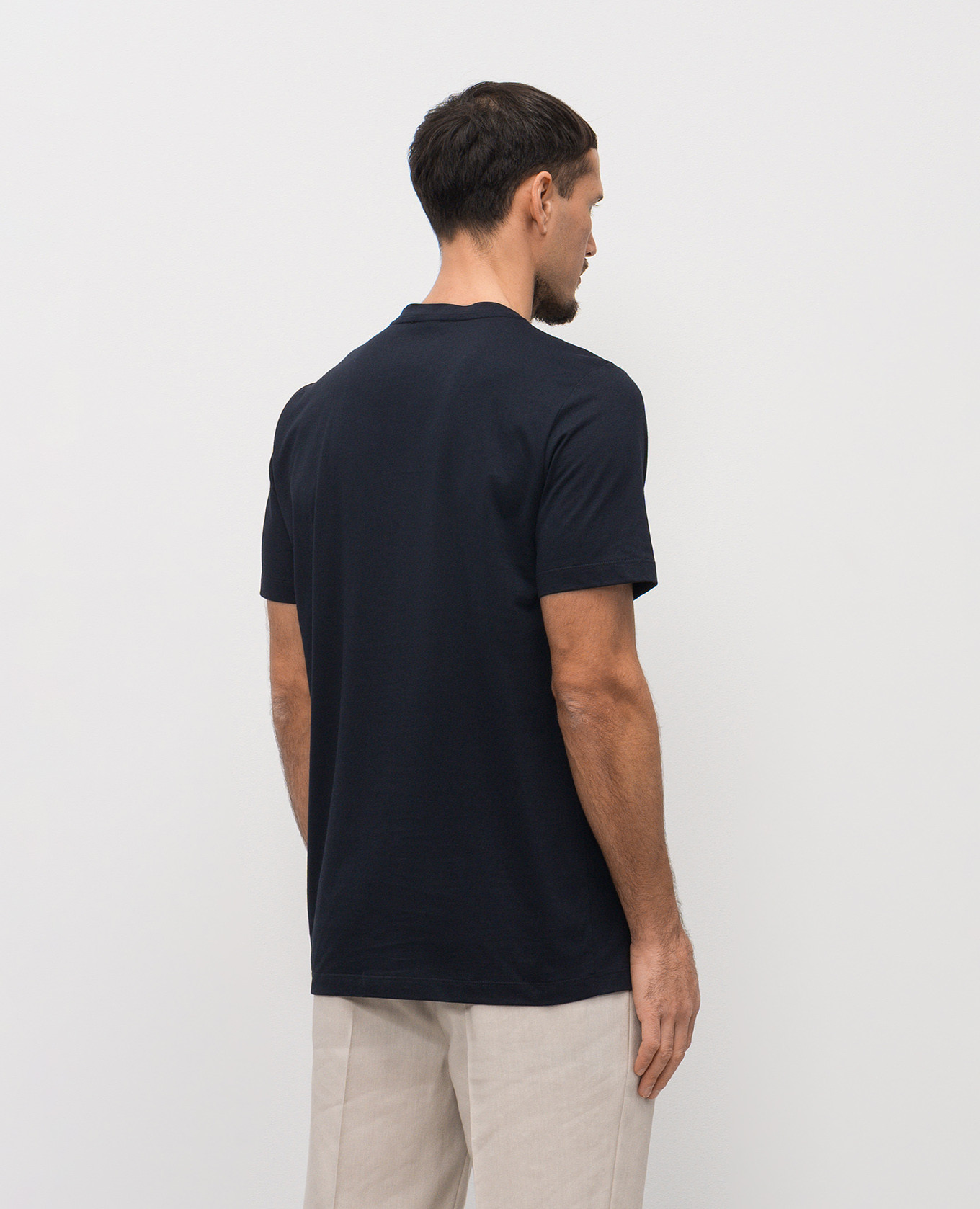 

Blue T-shirt with logo Peserico