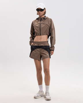 Balenciaga Brown cropped sports jacket A0029XTUO41