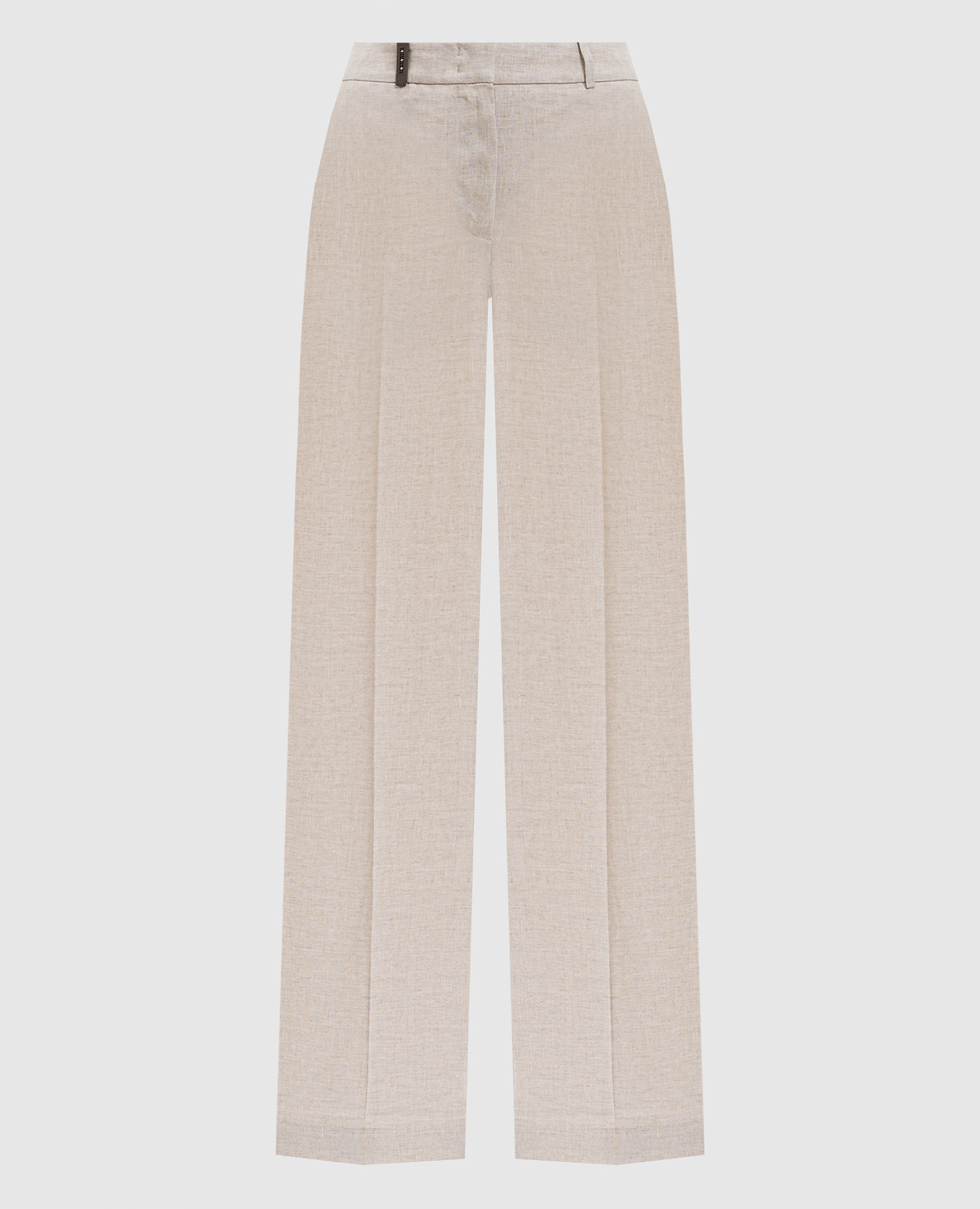 Beige linen pants