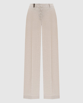 Peserico Beige linen pants P0433502629
