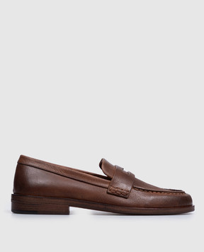Marsell Brown leather Mocasso loafers MW8650P027