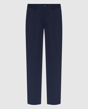 Stefano Ricci Blue wool pants M1T80A0000W501