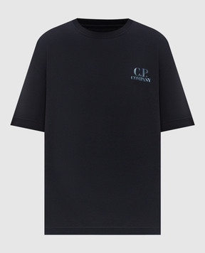 C.P. Company Blue T-shirt with print MTS143A110579W
