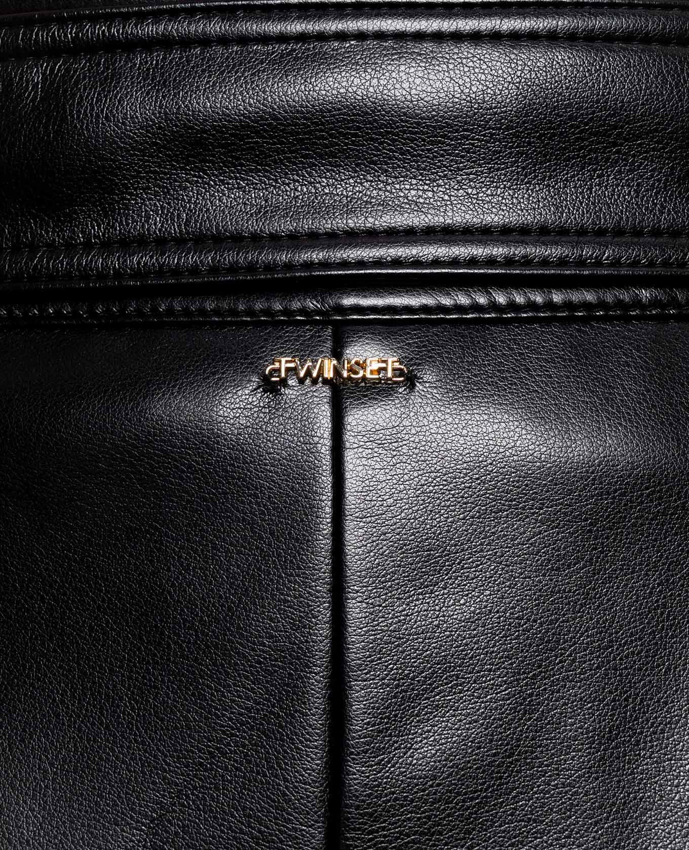 Black pants with belt Twinset 5