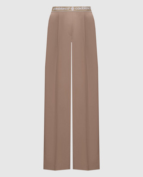 Casablanca Beige wool pants WPF26TR44801