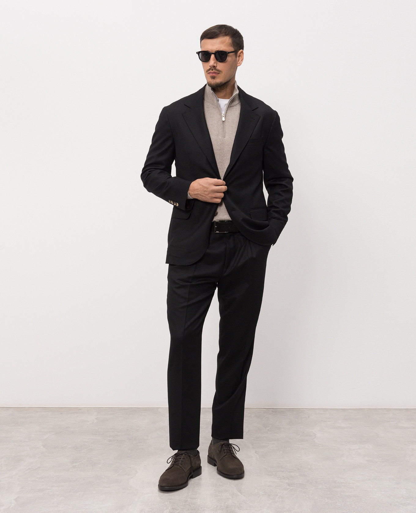 Black wool suit Brunello Cucinelli 2