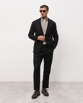 Brunello Cucinelli Black wool suit ME226LDTH