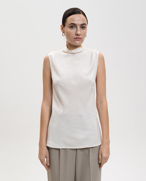 PROENZA SCHOULER Taryn white patterned top WL2614615BY347