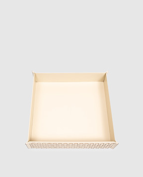 Treesseci Beige leather bathroom stand HILTON HI67AAV