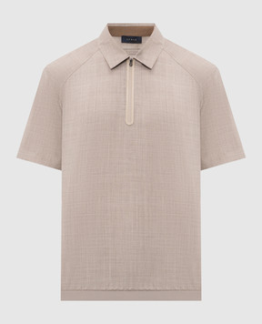 Sease Beige wool polo shirt TP034TN517