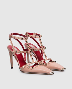 Valentino Pink Rockstud leather sandals 9W2S0PV4WZD