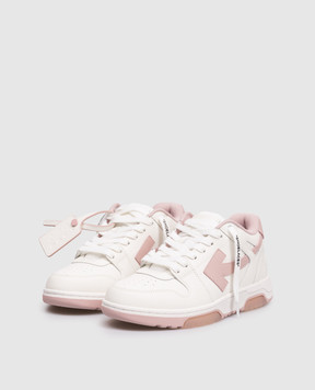 Off-White Out Of Office white leather sneakers with logo OWIA259C99LEA018