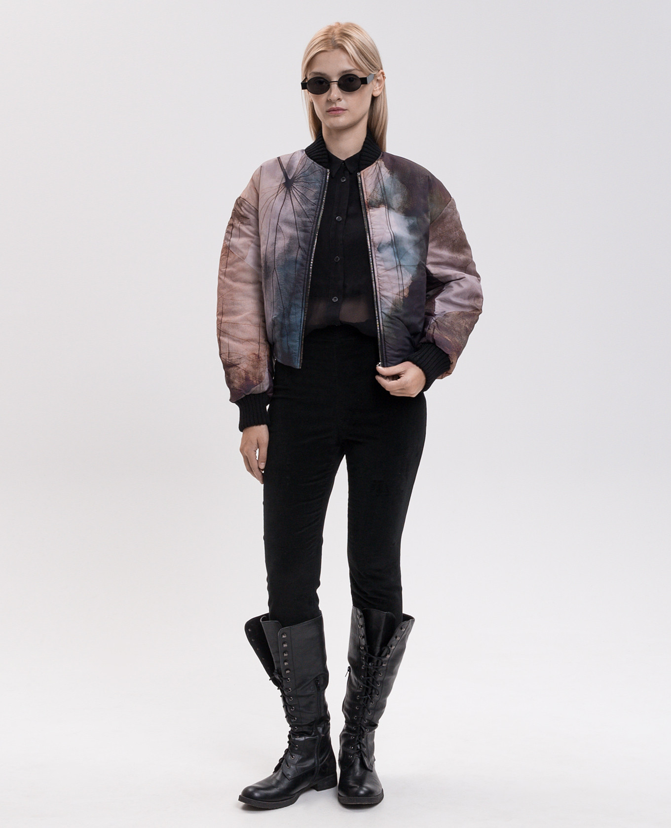 Reversible down bomber jacket Masnada 2