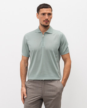 Stefano Ricci Green cashmere polo shirt W505020P32W26101