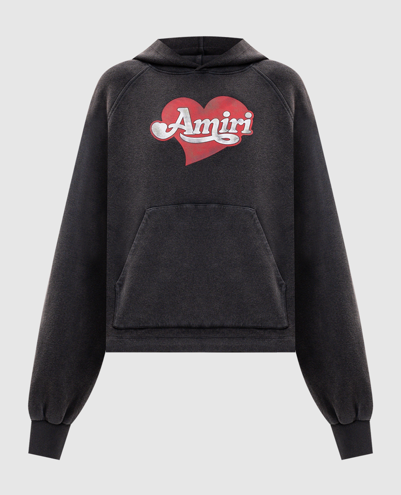Grauer Hoodie mit Logoprint