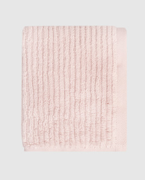 L'appartement Pink striped Slim terry towel SLIMRIBWASHCLOTH