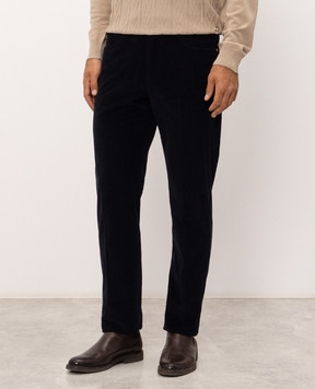 Stefano Ricci Blue corduroy pants M1T6300040CTW02T