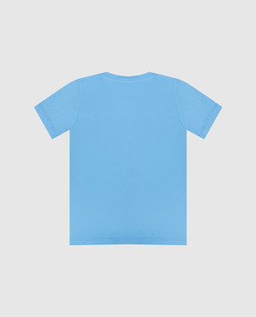 Versace Children's blue T-shirt with logo print 10185701A16958