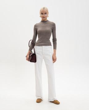 LISA YANG Davina brown cashmere top 2026005