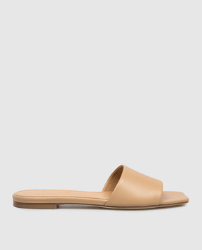 Aeyde Anna brown leather flip-flops FSFLOS8MFL012171700