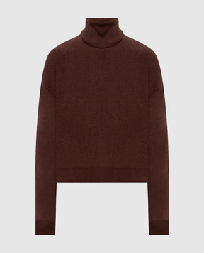 Brunello Cucinelli Brown wool, cashmere and silk sweater M16129313P
