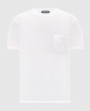 Tom Ford White T-shirt with silk JCS022JMC084