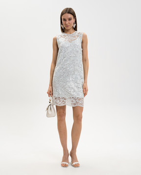 Twinset Green lace mini dress with sequins 261TP2631