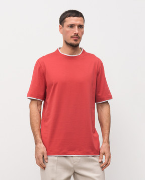 Brunello Cucinelli Red T-shirt M0B137427