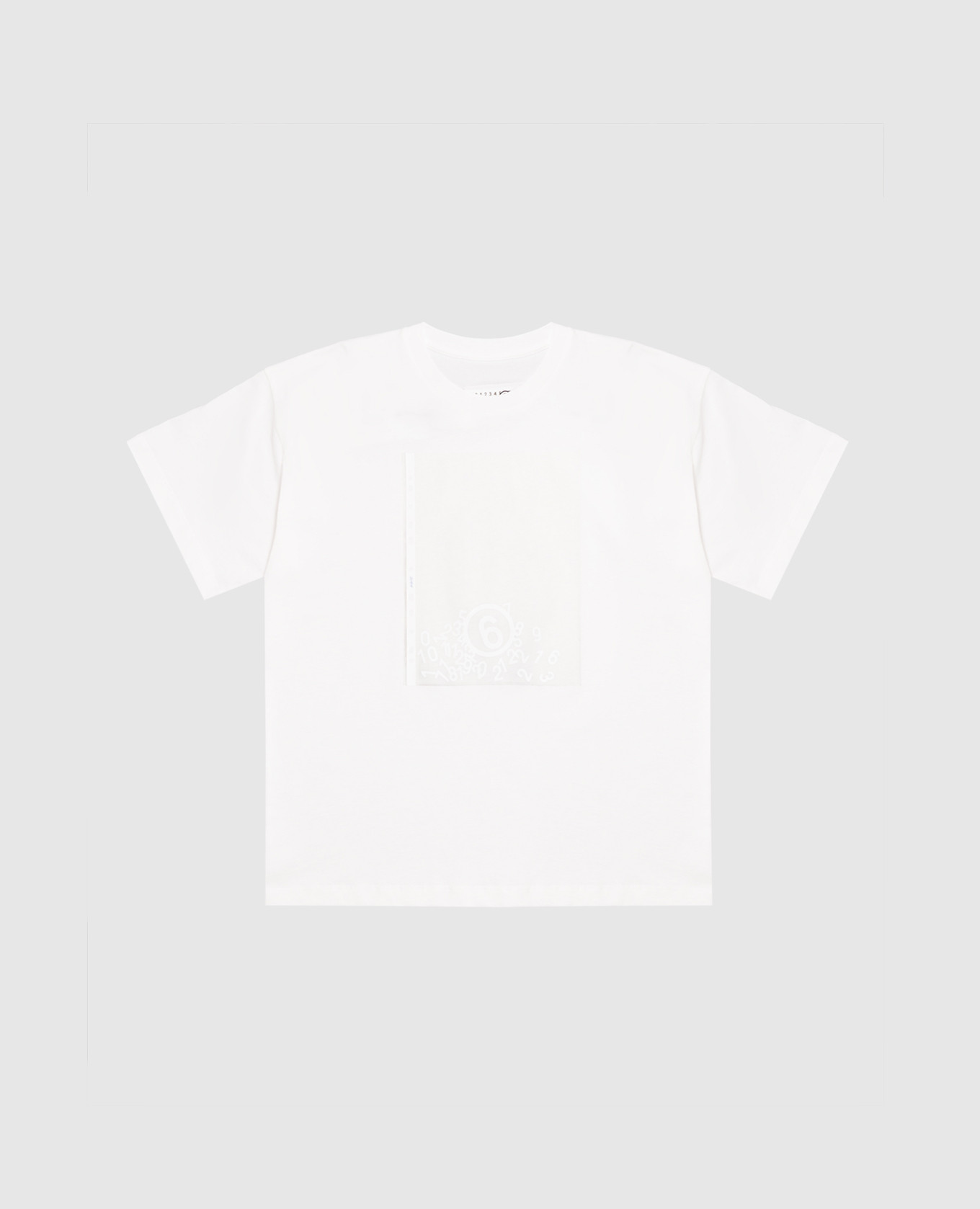 Children's white T-shirt with print Maison Margiela MM6