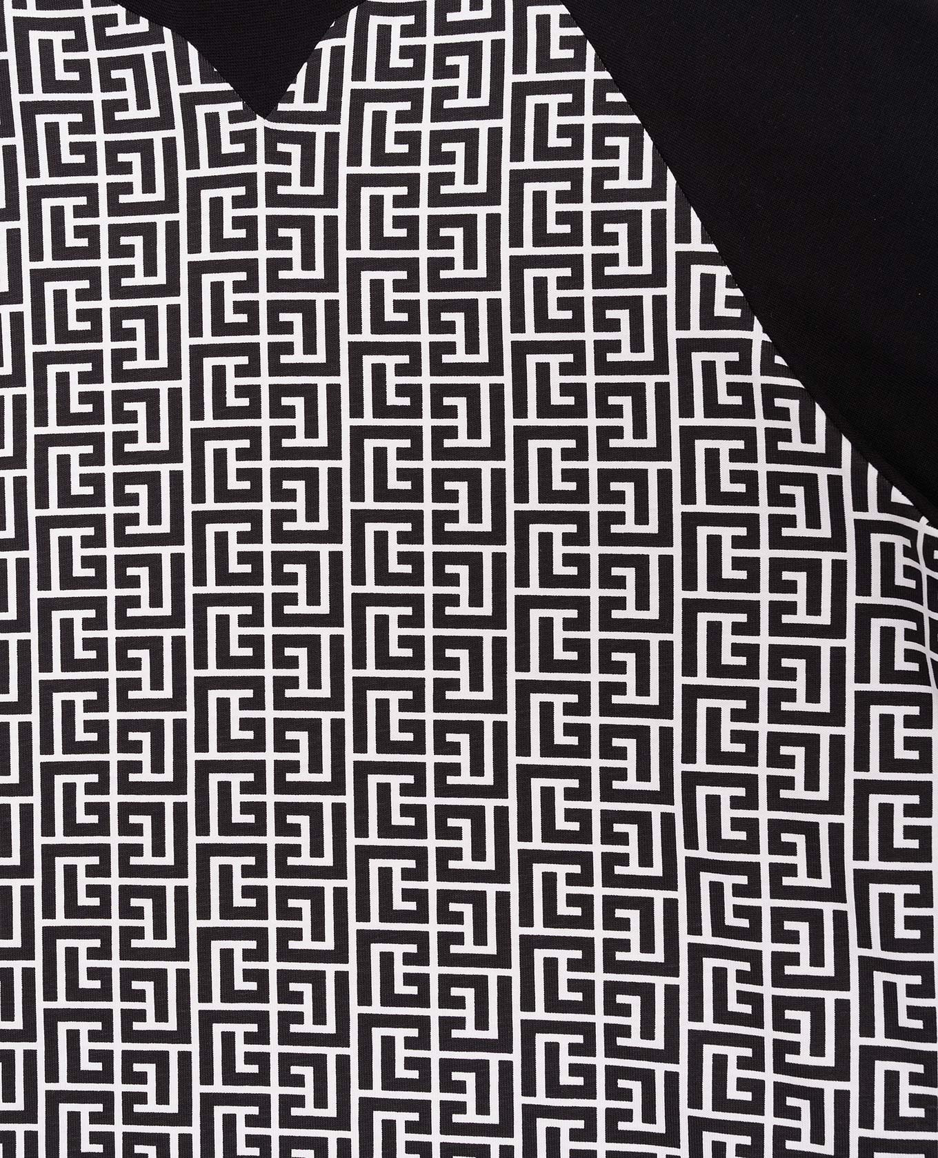 

Children's black T-shirt with PB Labyrinth pattern Balmain