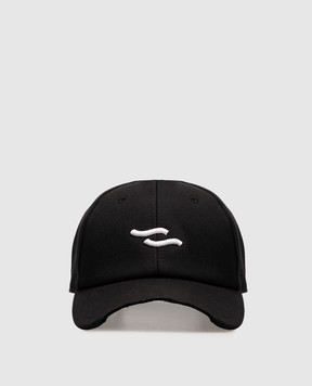 SSHEENA Black cap with embroidered emblem 26FWBASEBALLCAPTF26030