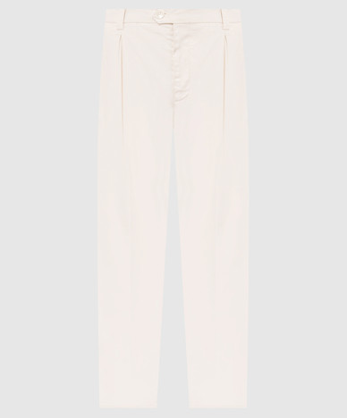 Ivory pants with patch
