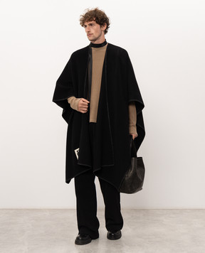 Ann Demeulemeester Brown Emil Relax Boxy long sleeve shirt with print B0014223FA757