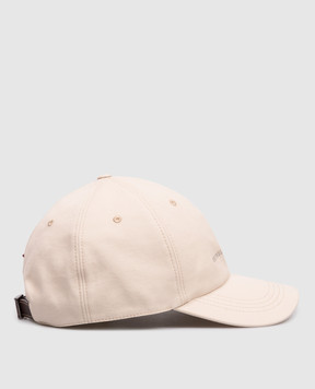 Brunello Cucinelli Beige cap with embroidered emblem M252D9850