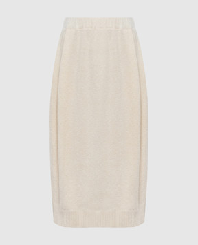 BOBOUTIC Ivory skirt with cashmere and silk 5173