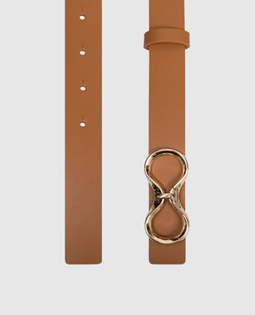 Twinset Brown leather belt 261TA4440