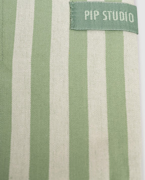 Pip Studio Green Stripes tablecloth with logo 51035083
