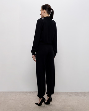 Jacob Lee Black cashmere jumpsuit WCJ0013AW26B